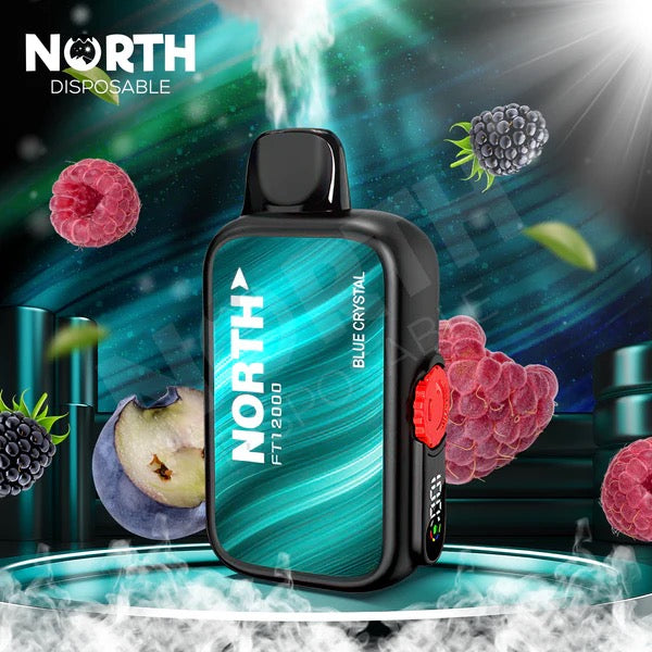 North (12000 Puffs) Blue Crystal 5% Nic