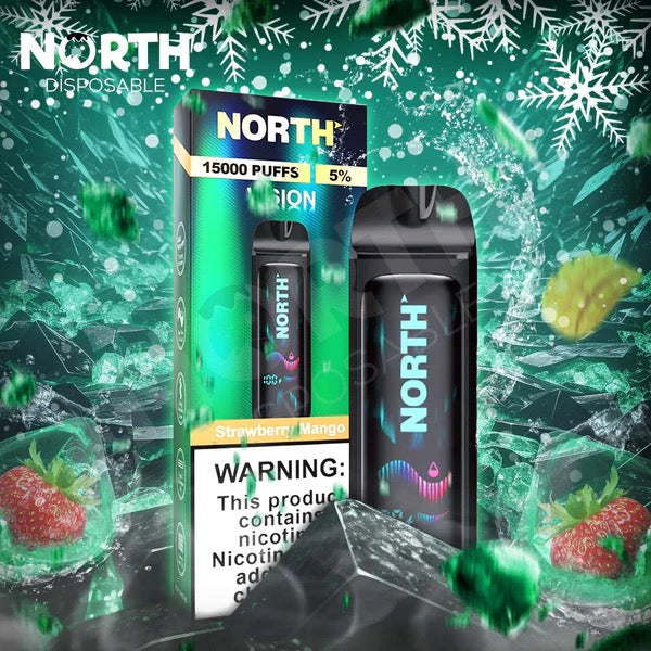 North Vision (15000 Puffs) Strawberry Mango 5% Nic