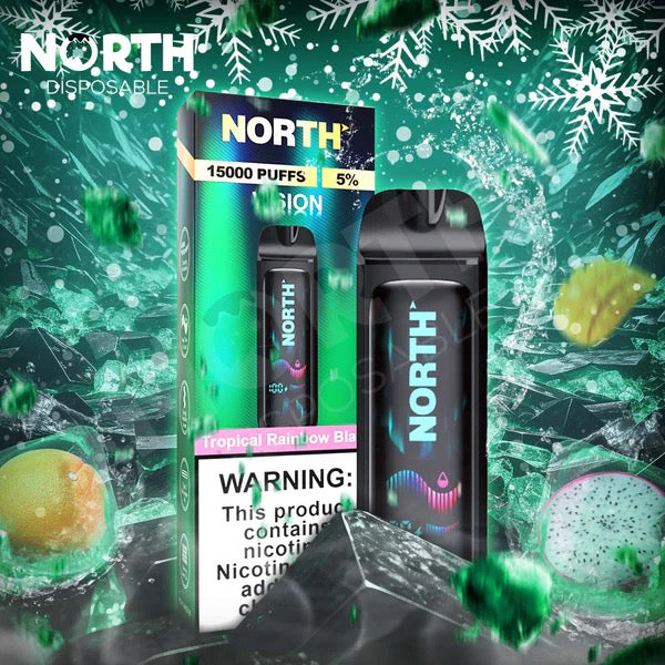 North Vision (15000 Puffs) Tropical Rainbow Blast 5% Nic