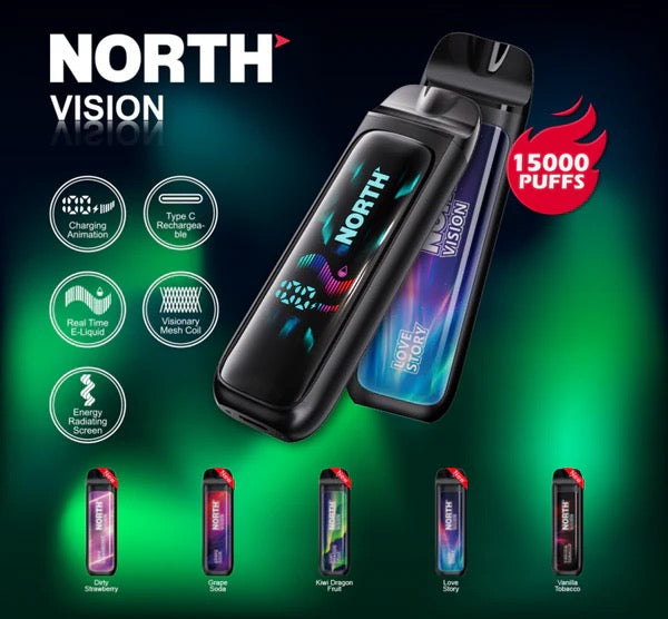 North Vision (15000 Puffs) Love Story 5% Nic