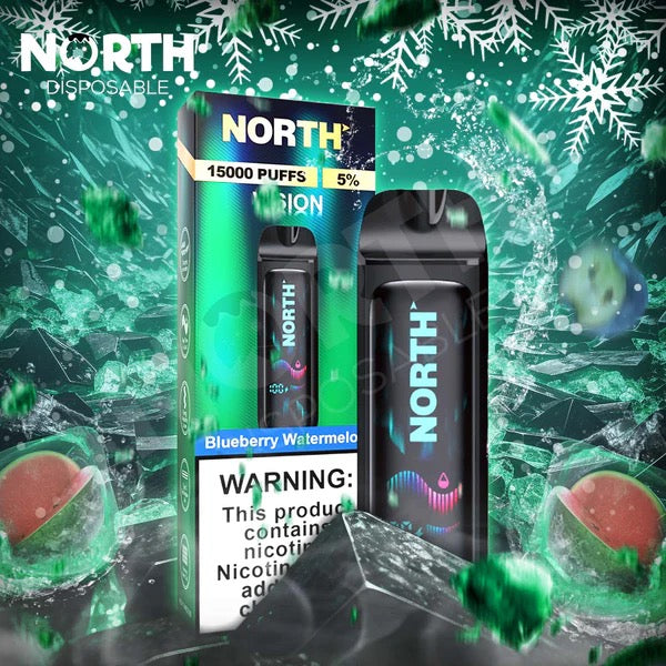 North Vision (15000 Puffs) Blueberry Watermelon 5% Nic