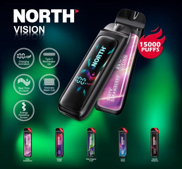 North Vision (15000 Puffs) Dirty Strawberry 5% Nic