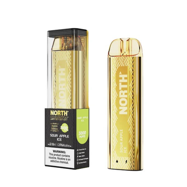 North (5000 Puffs) Sour Apple Ice 5% Nic