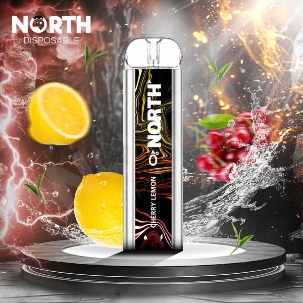 North (5000 Puffs) Cherry Lemon 0% Nic