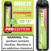 Breeze Pro (2000 puffs) Strawberry Lime 5% Nic